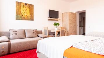 Fünfbettzimmer | Zimmersafe, Verdunkelungsvorhänge, kostenlose Babybetten, Zustellbetten