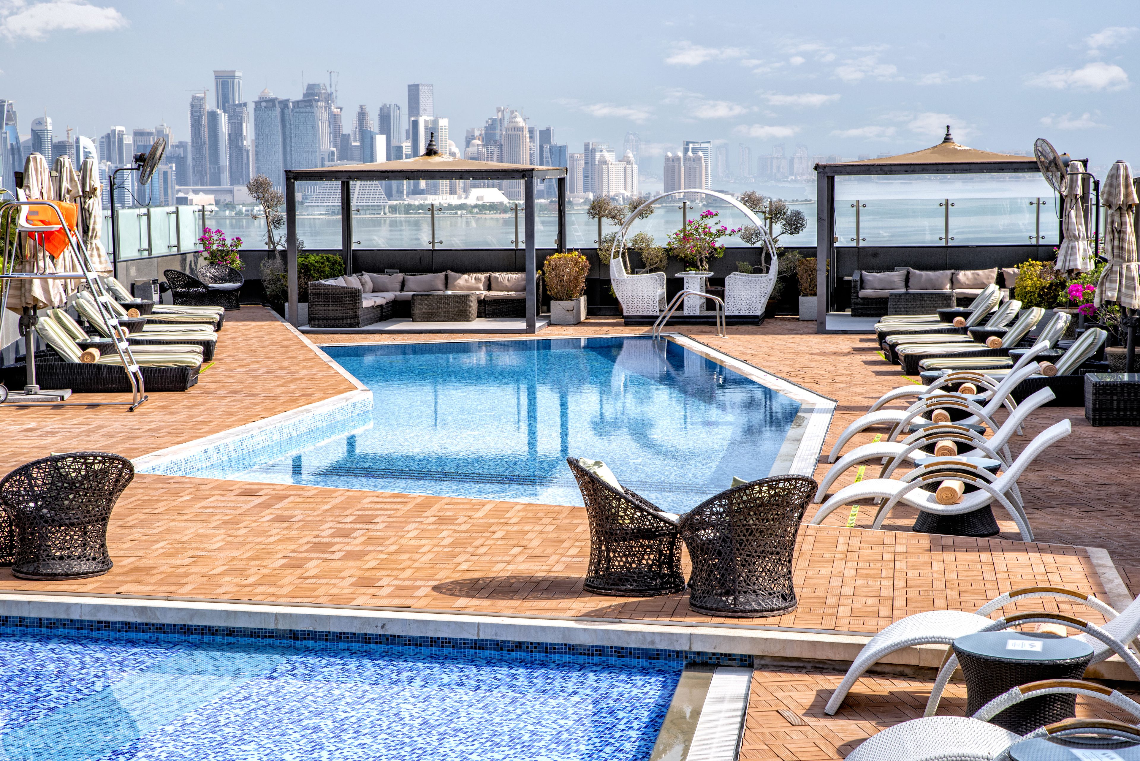 Rooftop pool