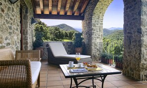 Quarto casal superior, terraço | Roupas de cama antialérgicas, edredons de pluma