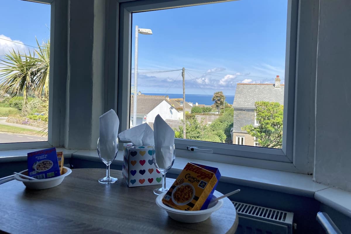 Spiseområde på rommet
