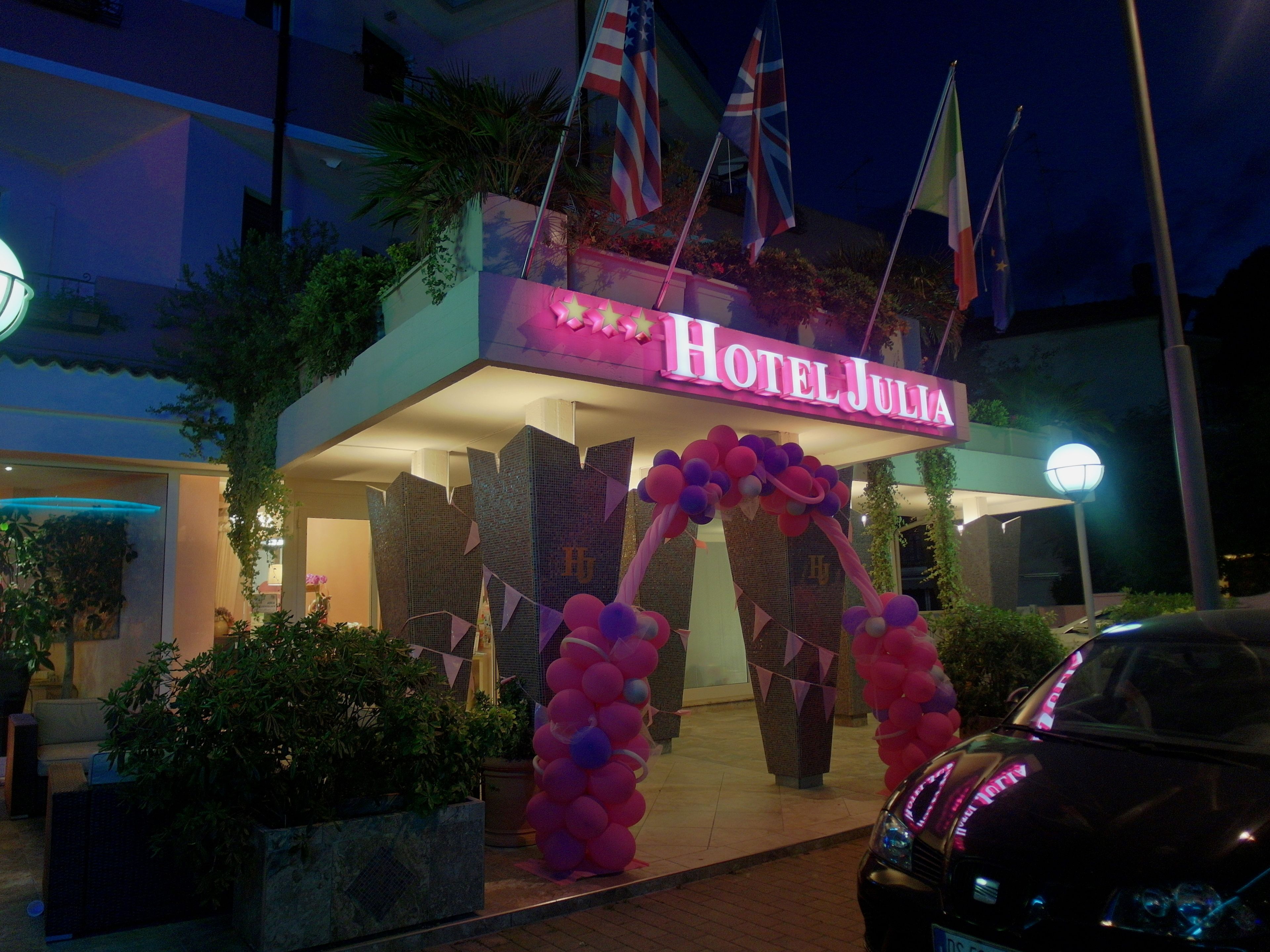 front of property – evening/night