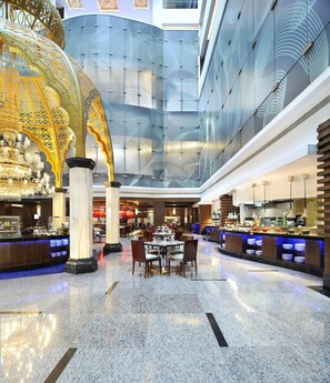 4 restaurants, breakfast, lunch, dinner served; Asian cuisine 