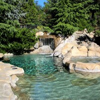 Seasonal outdoor pool, open 8:00 AM to 10:00 PM, pool umbrellas