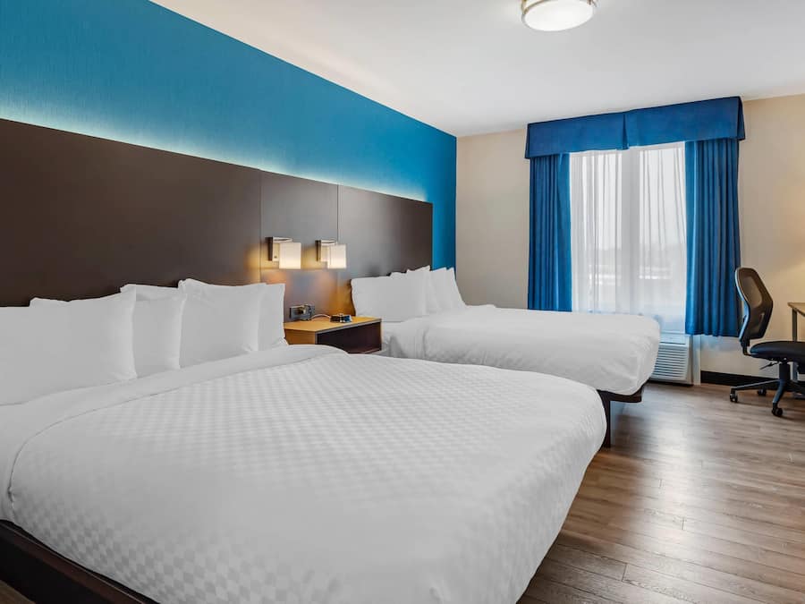 Kamer, 2 queensize bedden, niet-roken | Lakens van Egyptisch katoen, pillowtop-bedden, een bureau