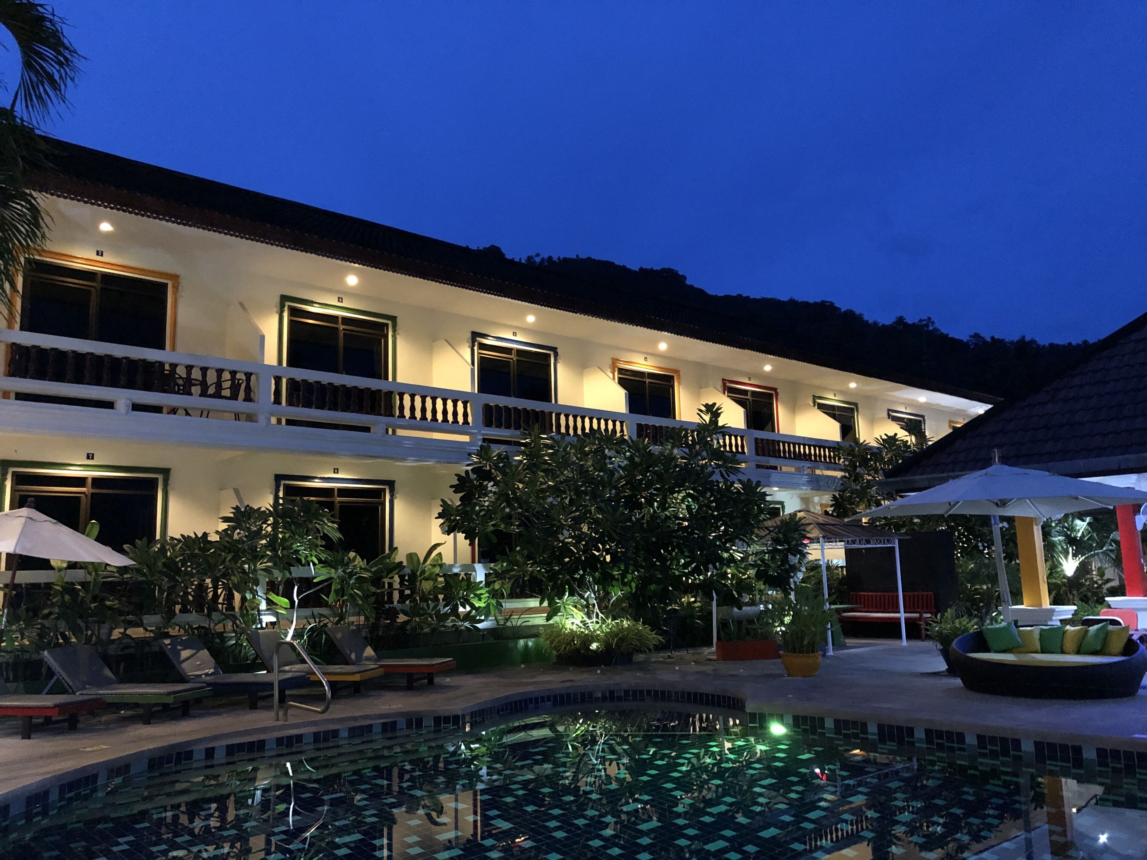 front of property – evening/night