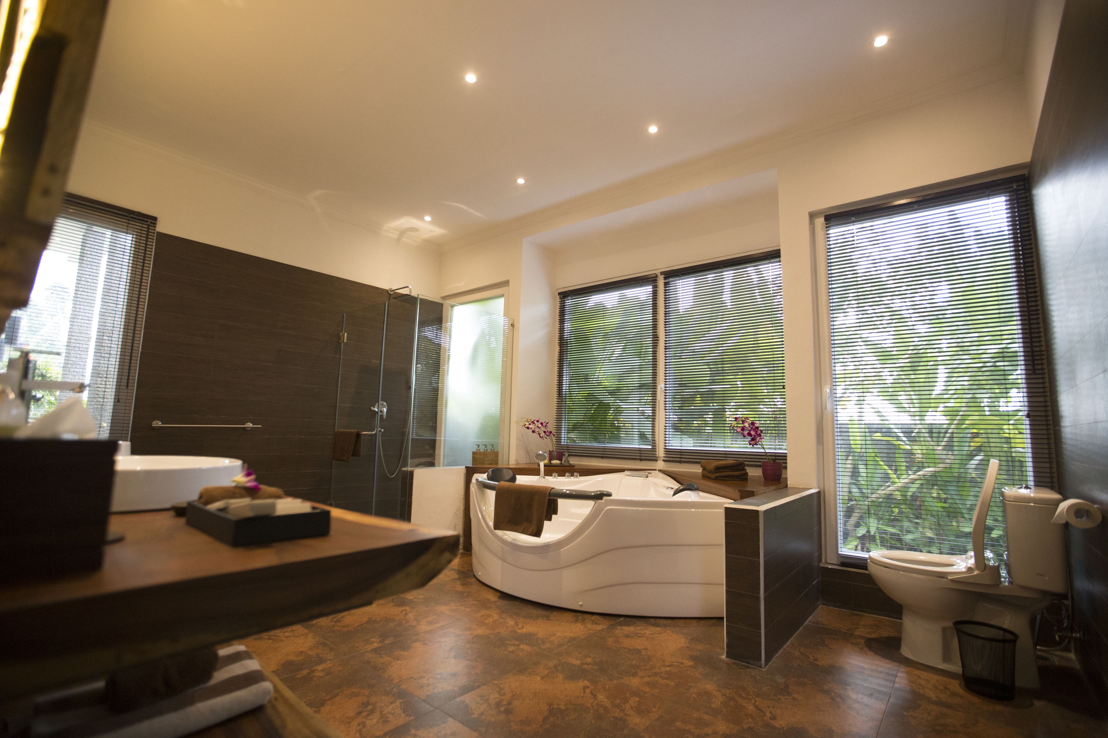 villa, 2 bedrooms, private pool | bathroom | free toiletries, hair dryer, bathrobes, slippers