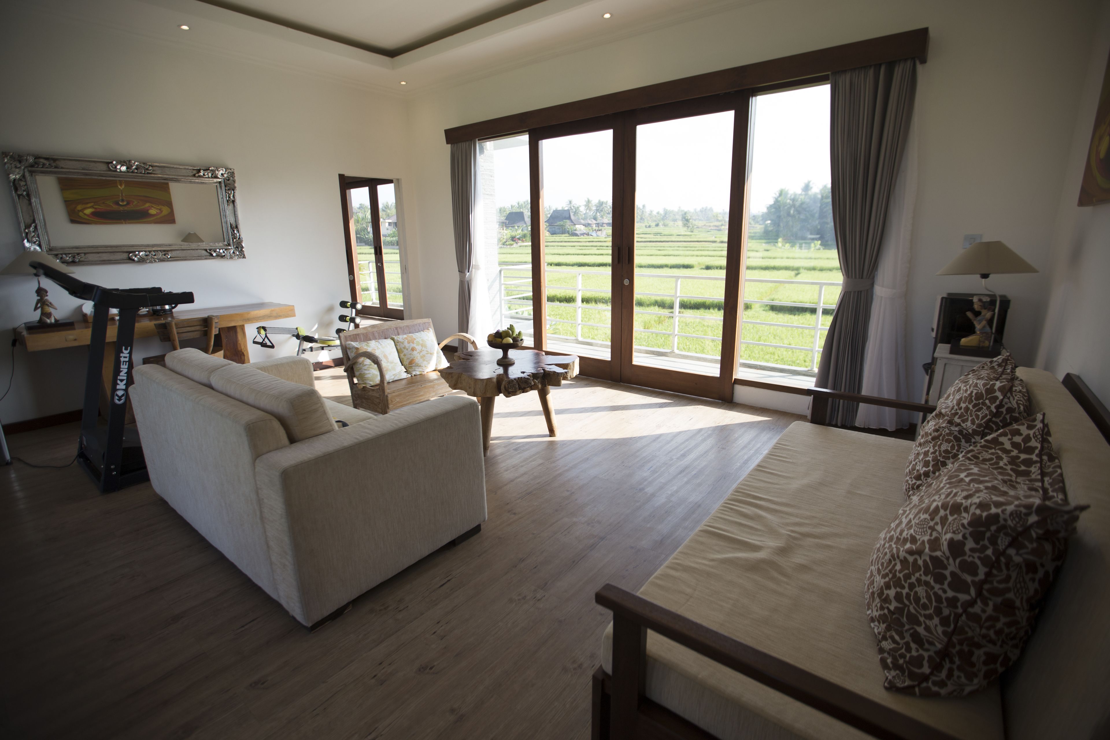 villa, 2 bedrooms, private pool | living room | tv