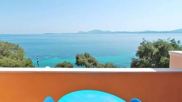 Vue sur la plage/lâocĂ©an