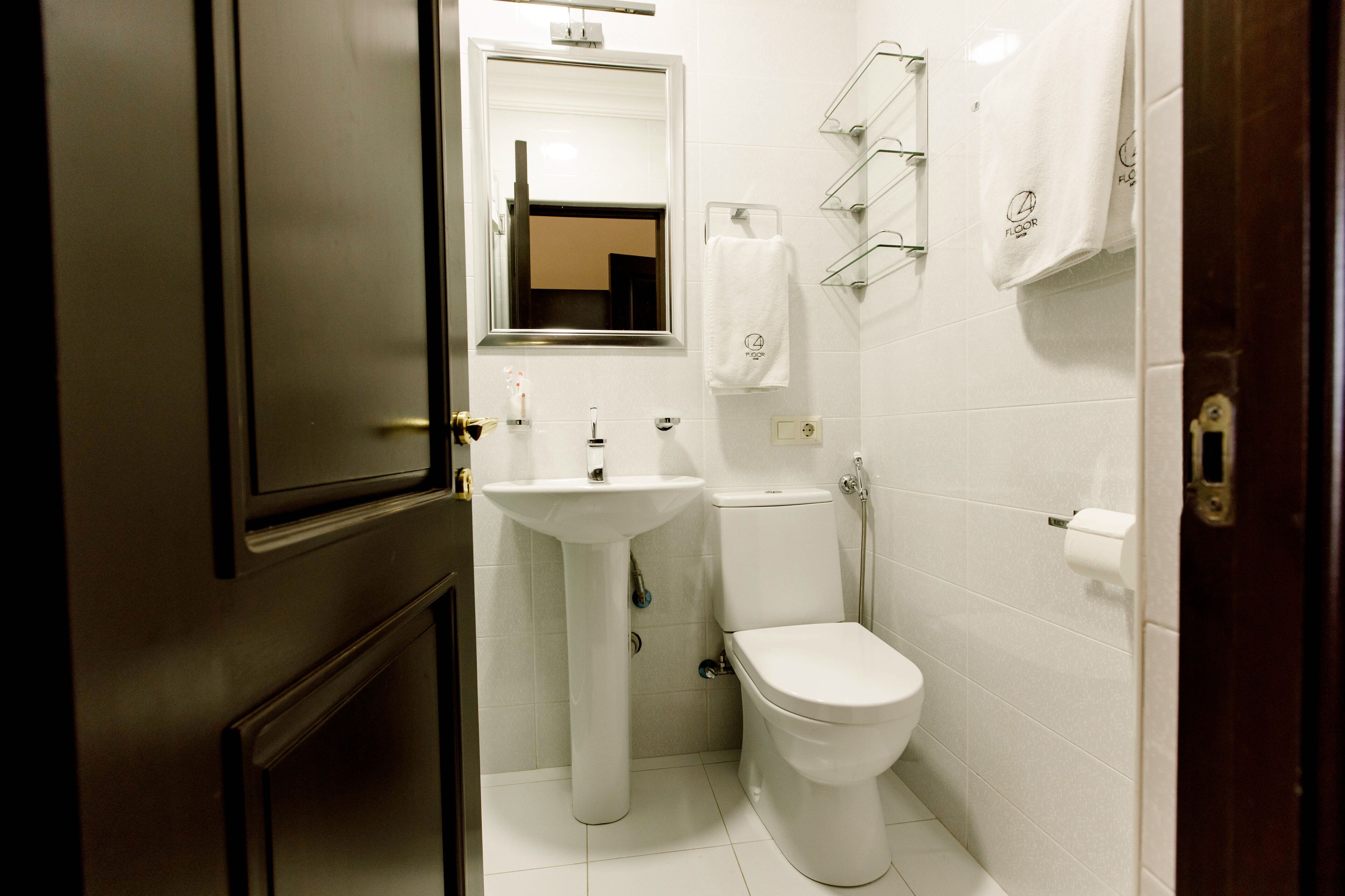 standard double room with mount ararat view | bathroom | shower, free toiletries, hair dryer, bathrobes