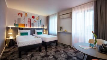 Standard Room, 2 Twin Beds, Balcony | Premium bedding, memory foam beds, minibar, in-room safe