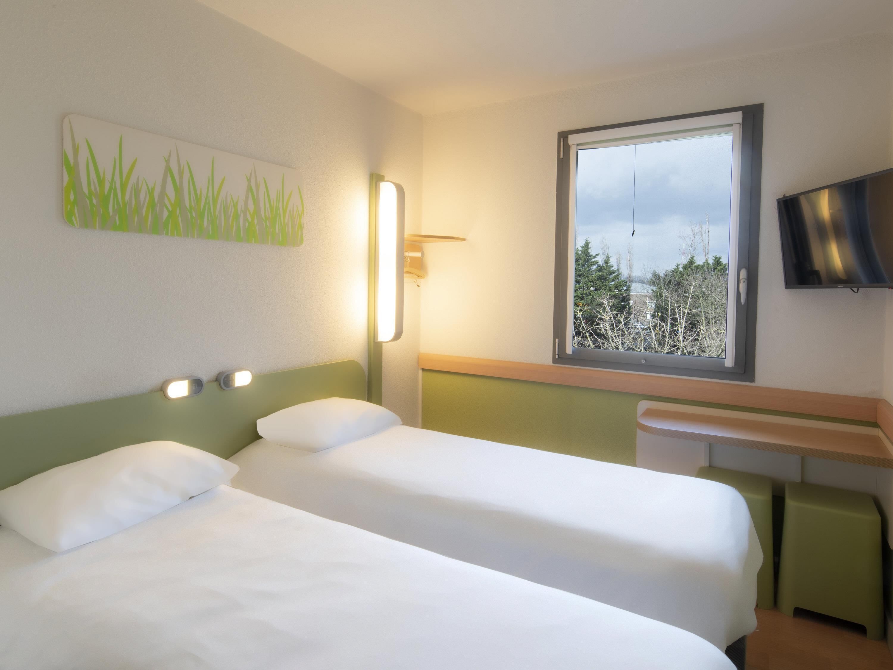 Chambre avec lits jumeaux, 2 lits une place
