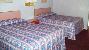 Room, 2 Double Beds, Non Smoking | Desk, iron/ironing board, free WiFi, bed sheets