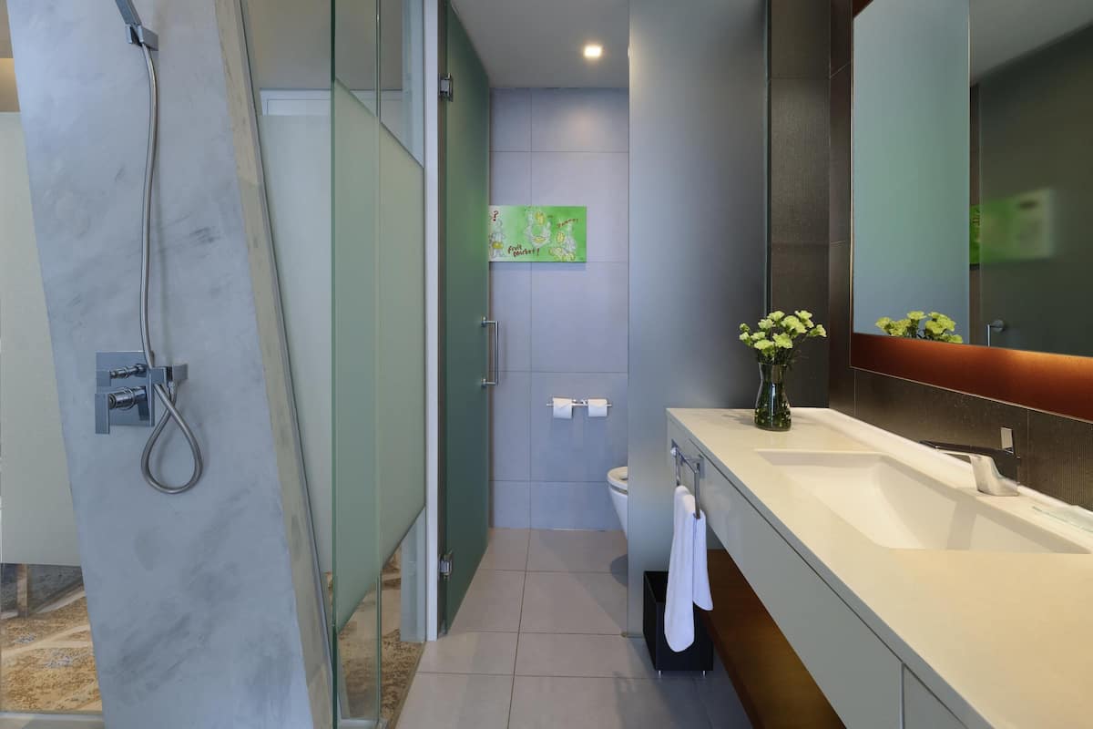 1 bedroom, free minibar items, in-room safe, desk