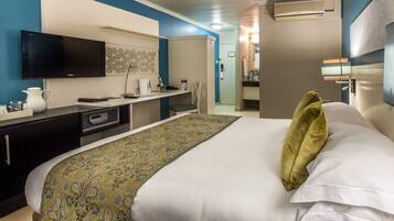 In-room safe, desk, alarm clocks