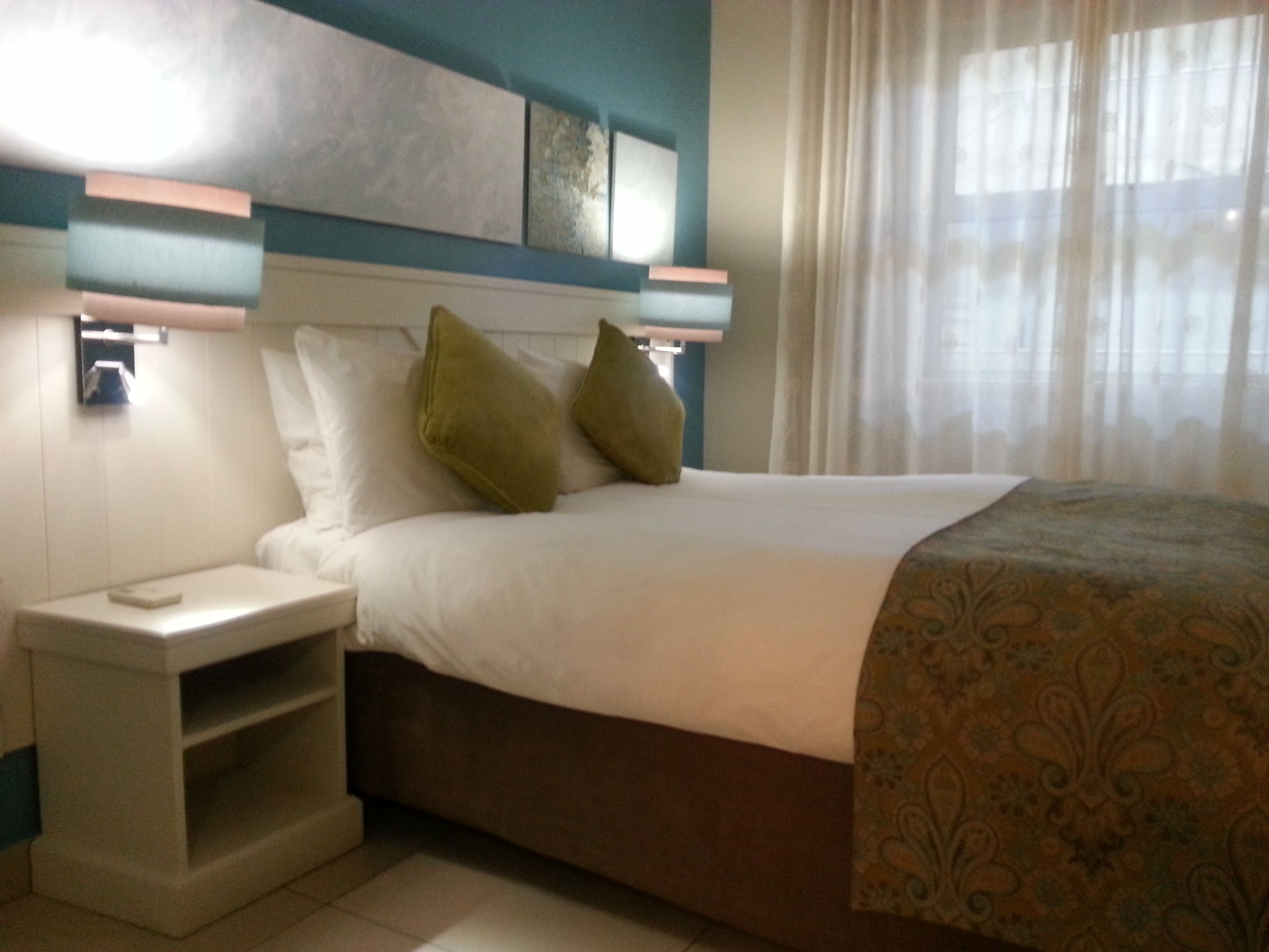 In-room safe, desk, alarm clocks