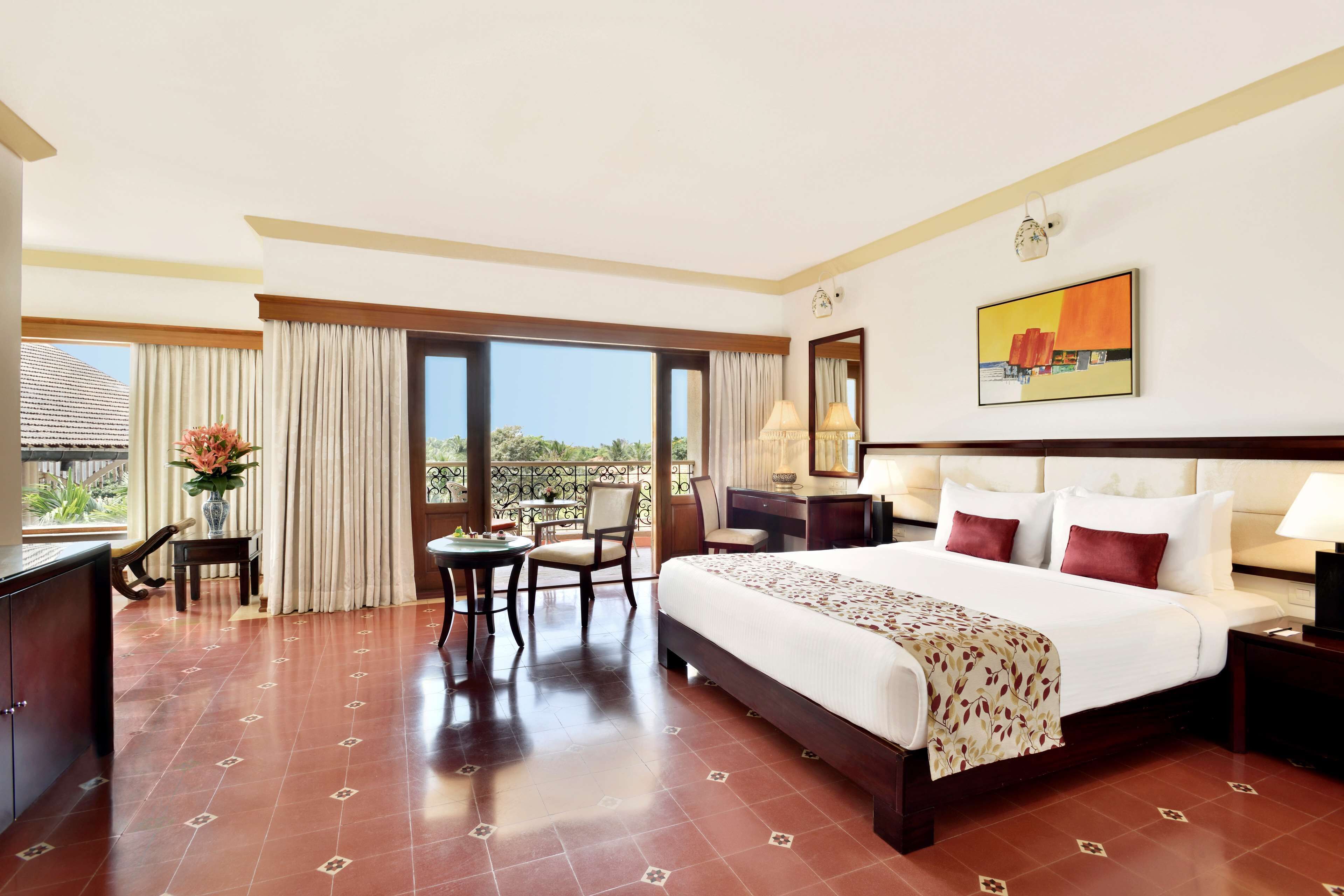 luxury suite with living room and balcony ( partial garden view ) | 1 bedroom, minibar, in-room safe, desk