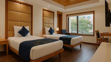 Minibar, desk, soundproofing, iron/ironing board