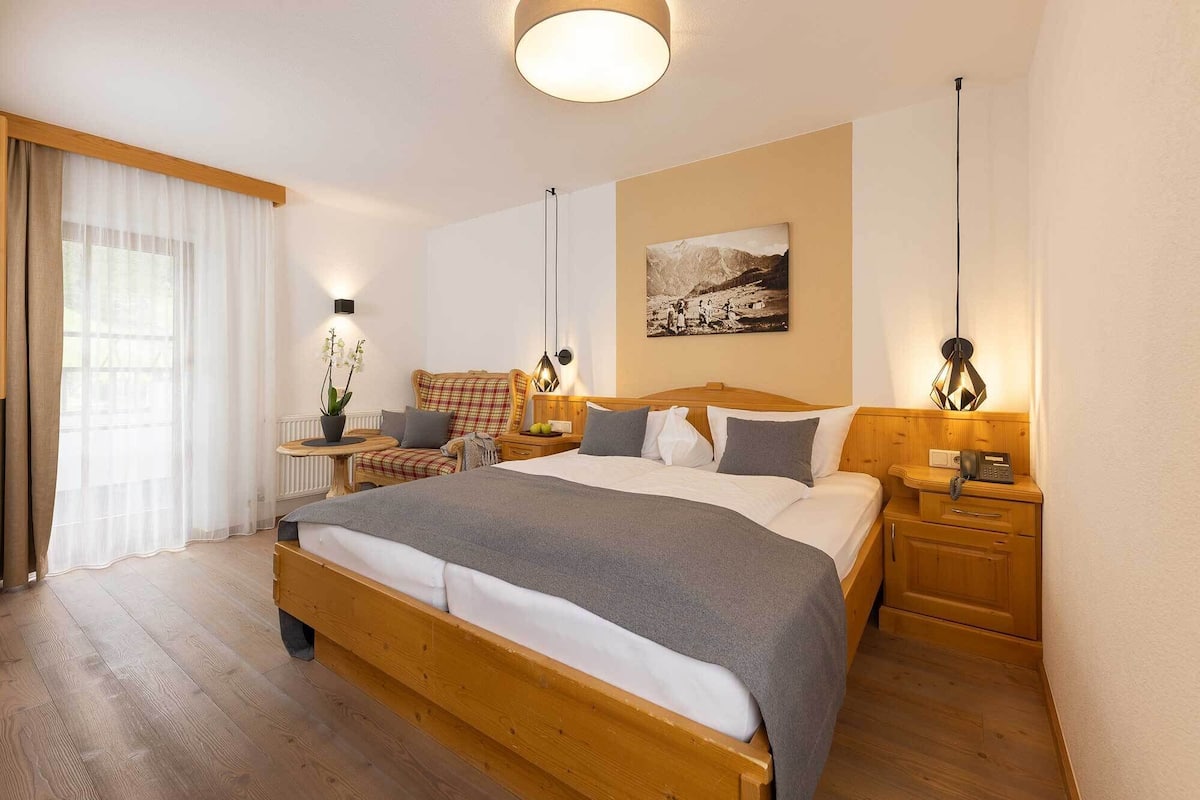 Double Room, Balcony, Mountain View | Premium bedding, down comforters, minibar, in-room safe