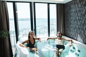 Sauna, hot tub, steam room, body treatments, body wraps, body scrubs