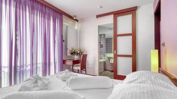 Hypo-allergenic bedding available, minibar, in-room safe, desk