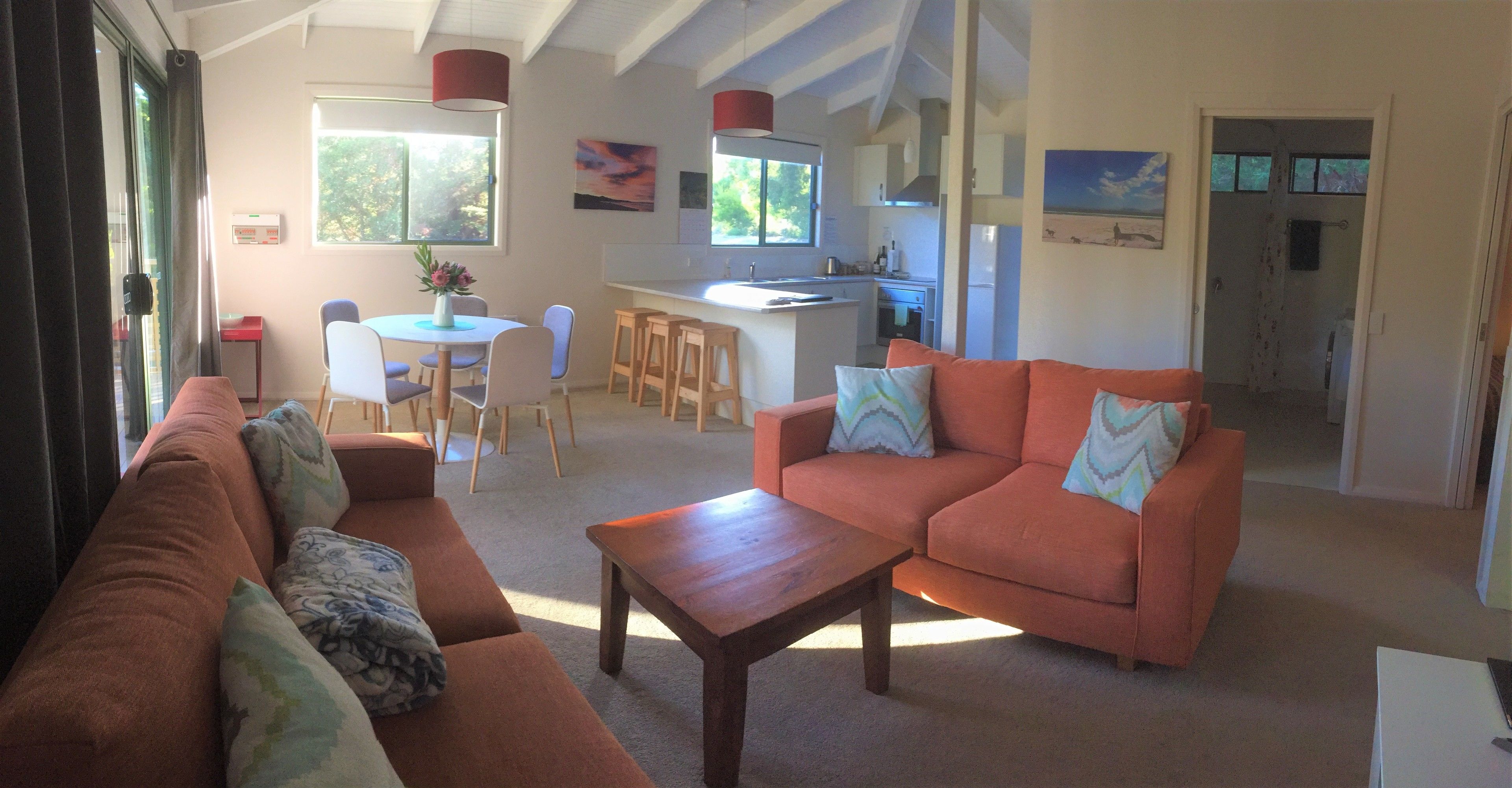 Deluxe Cottage, 2 Bedrooms, Accessible, Garden View | Premium bedding, pillow-top beds, minibar, iron/ironing board