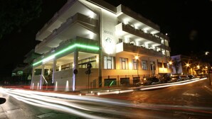 A multi-story hotel with a modern design, featuring balconies on each floor and a prominent 'HOTEL' sign. - Hotel Giada (Silvi)