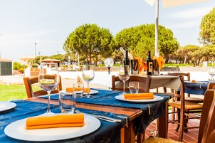 Lunch and dinner served, local cuisine