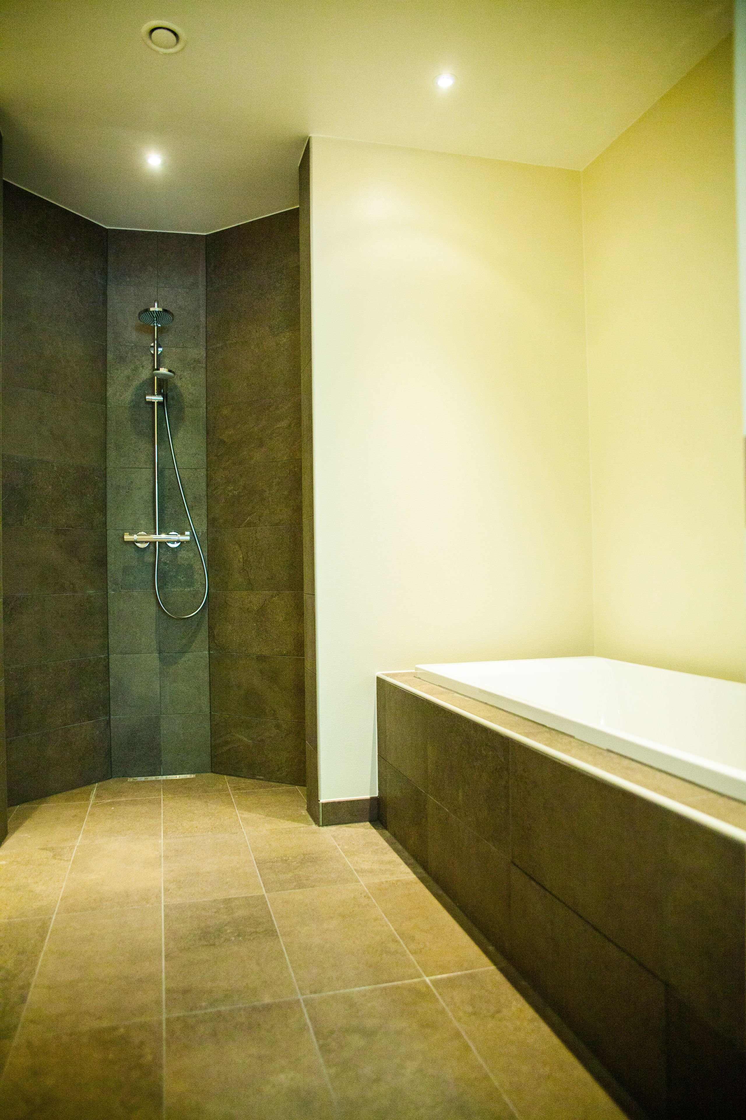 superior double room, accessible, bathtub | bathroom shower