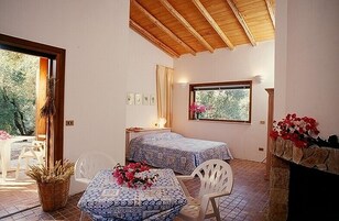 Vila superior, 1 quarto, cozinha americana, vista para o jardim | Roupas de cama premium, roupa de cama