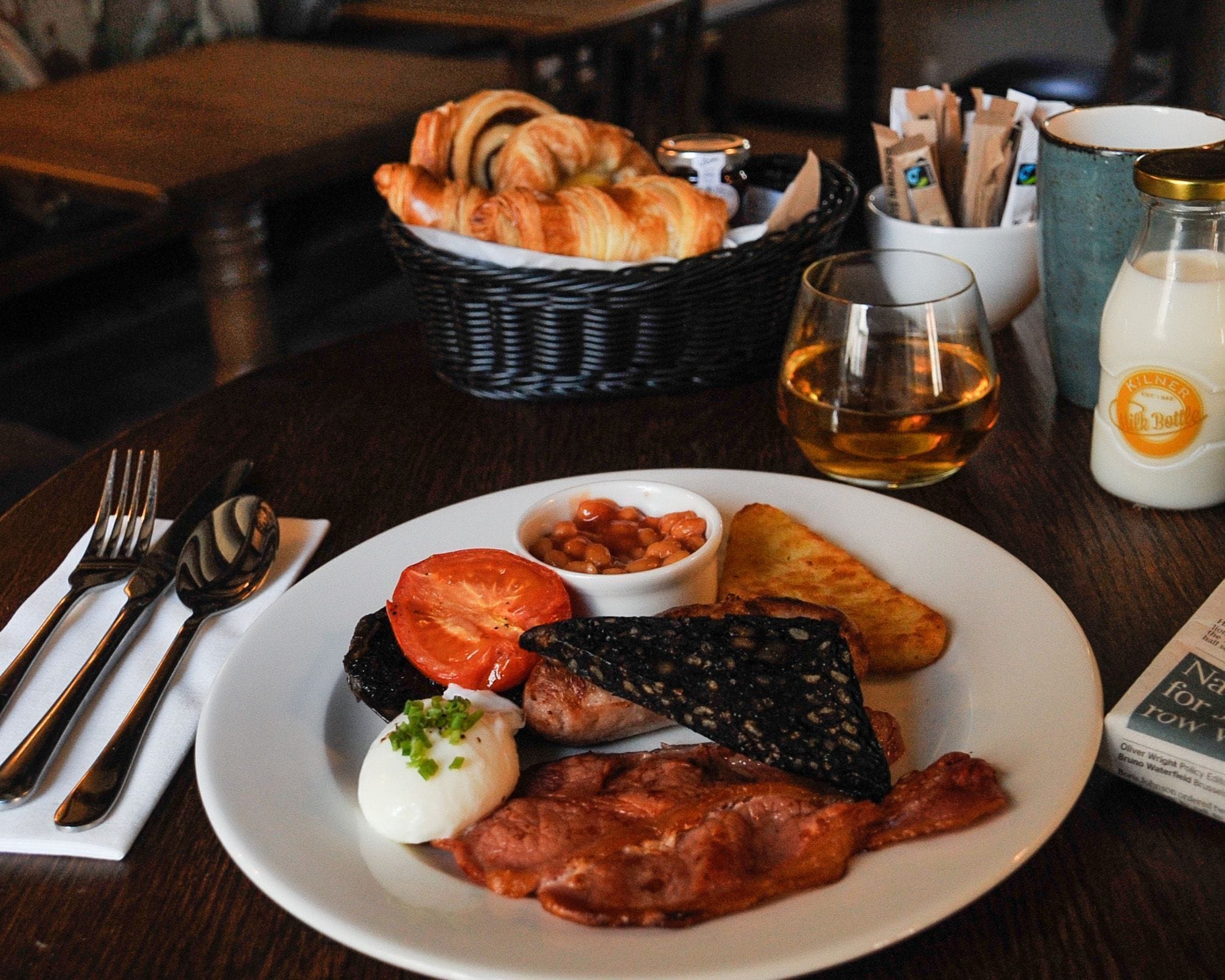 daily full breakfast for a fee