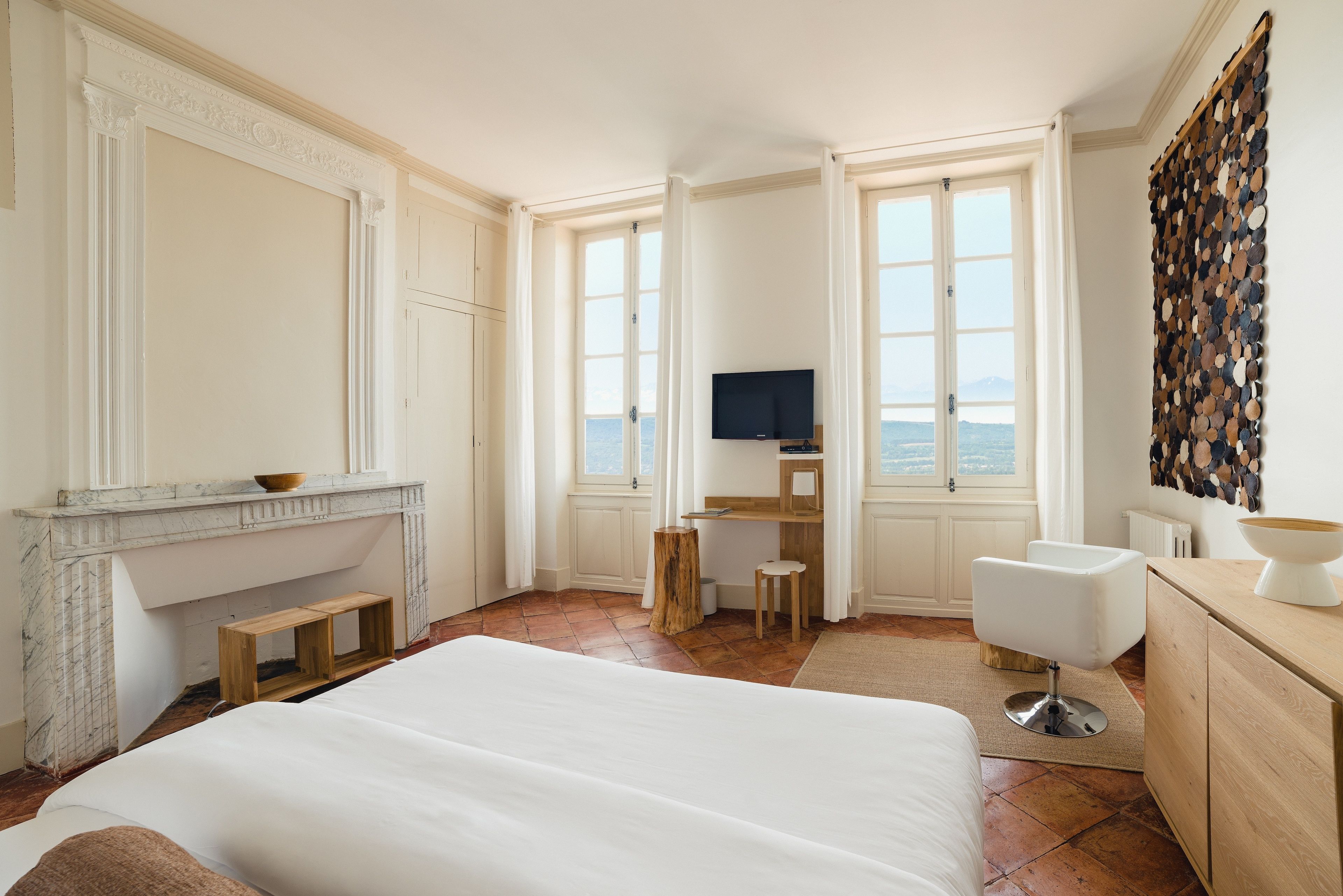 superior double room, valley view (lauragais ciel) | pillow-top beds, individually decorated, iron/ironing board, free wifi