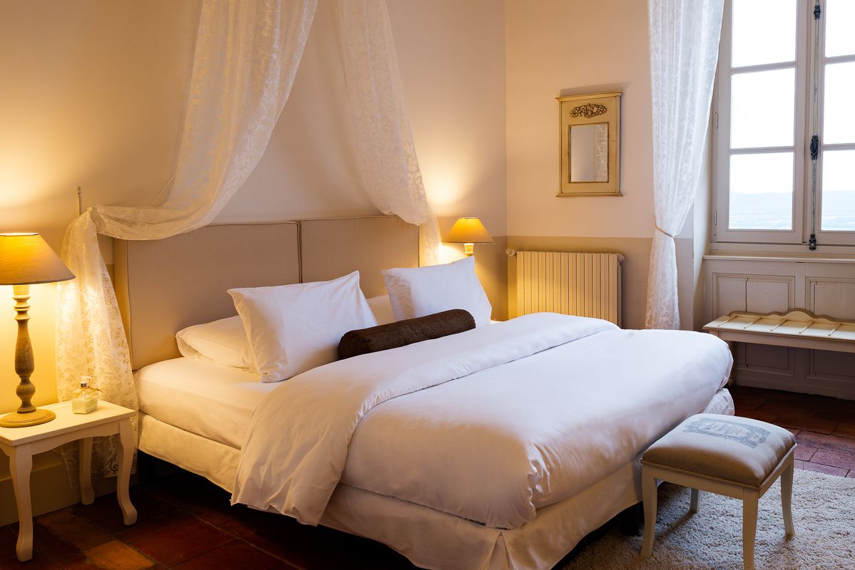 standard double room, valley view (lauragais terre) | pillow-top beds, individually decorated, iron/ironing board, free wifi