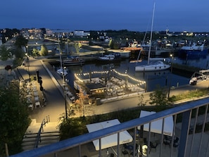 Vue sur la ville depuis l’hébergement
