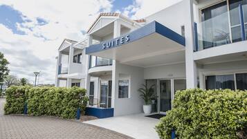 Overnatningsstedets indgangsparti