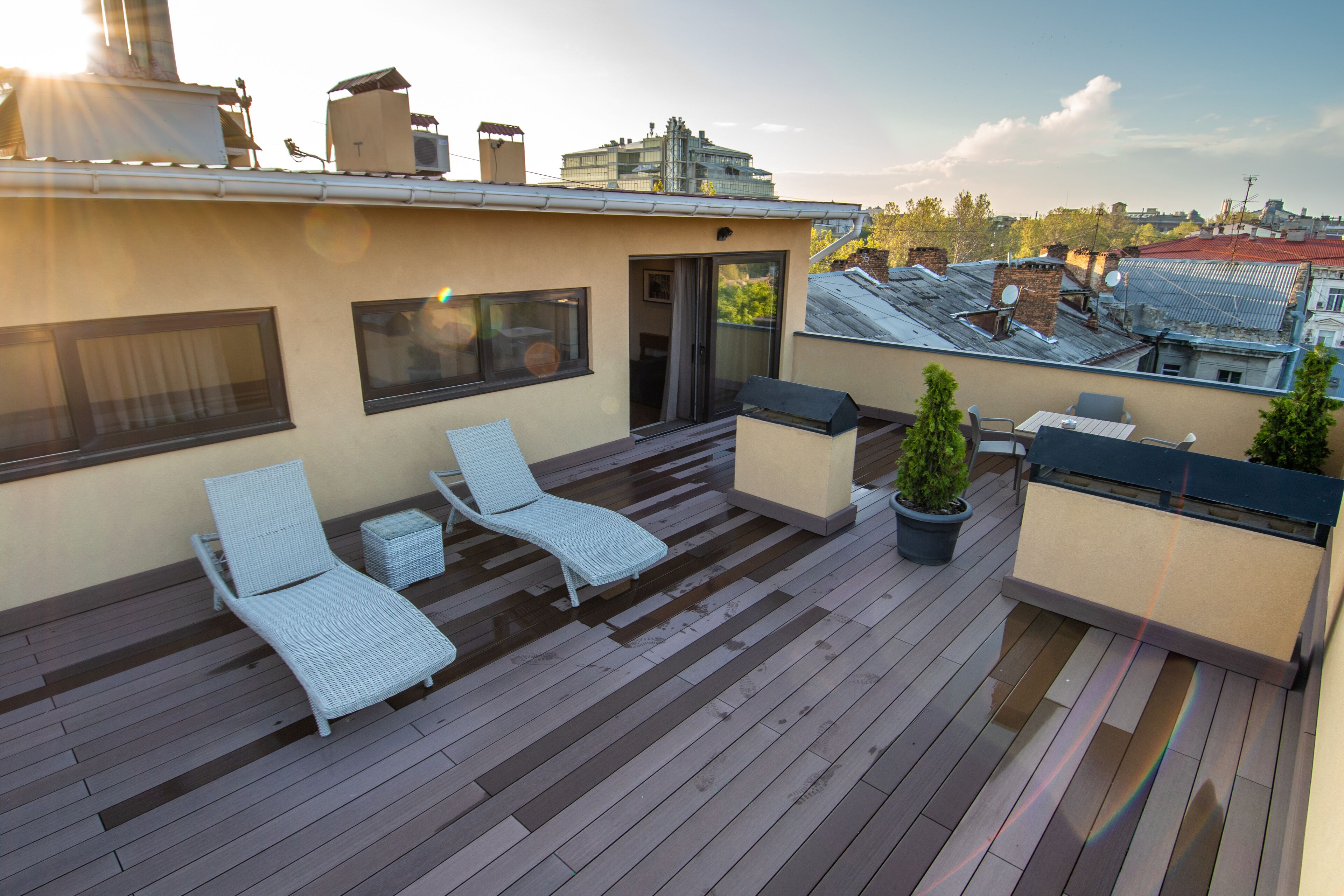 Signature Penthouse, 2 Bedrooms, Lanai | Frette Italian sheets, premium bedding, memory-foam beds, minibar