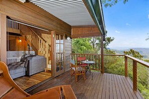 Chalet panorámico, 1 habitación, vistas a la montaña | Terraza o patio