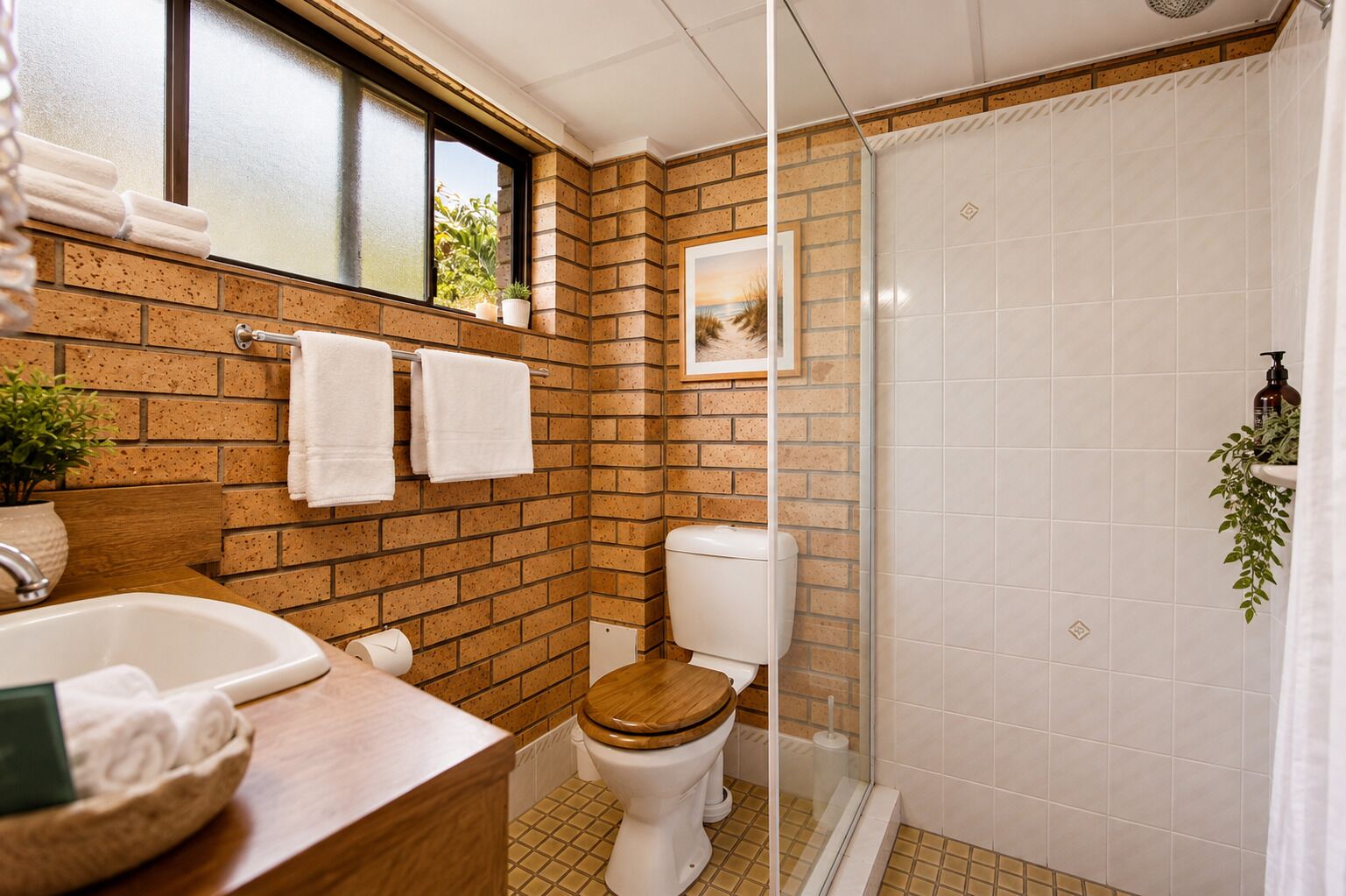 Deluxe Double Room, 1 Queen Bed | Bathroom