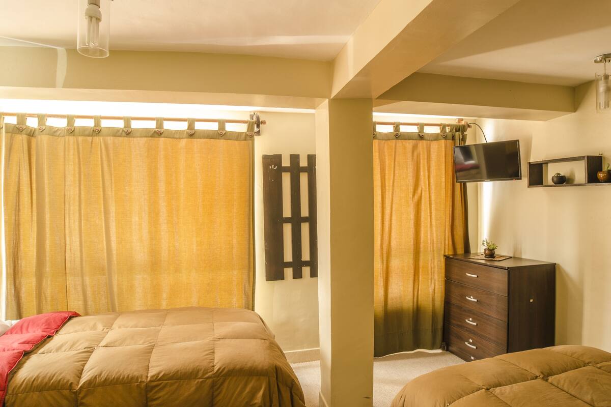 Down duvets, pillow-top beds, individually decorated, blackout curtains