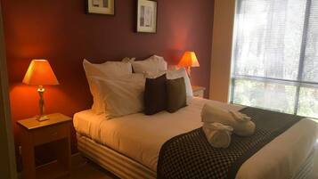 Standardhytte - 2 soveværelser - boblebad (Cottage 1) | 2 soveværelser, sengetøj