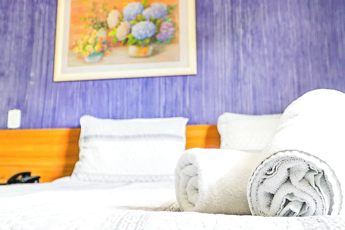 Hypo-allergenic bedding, down duvets, Select Comfort beds, minibar