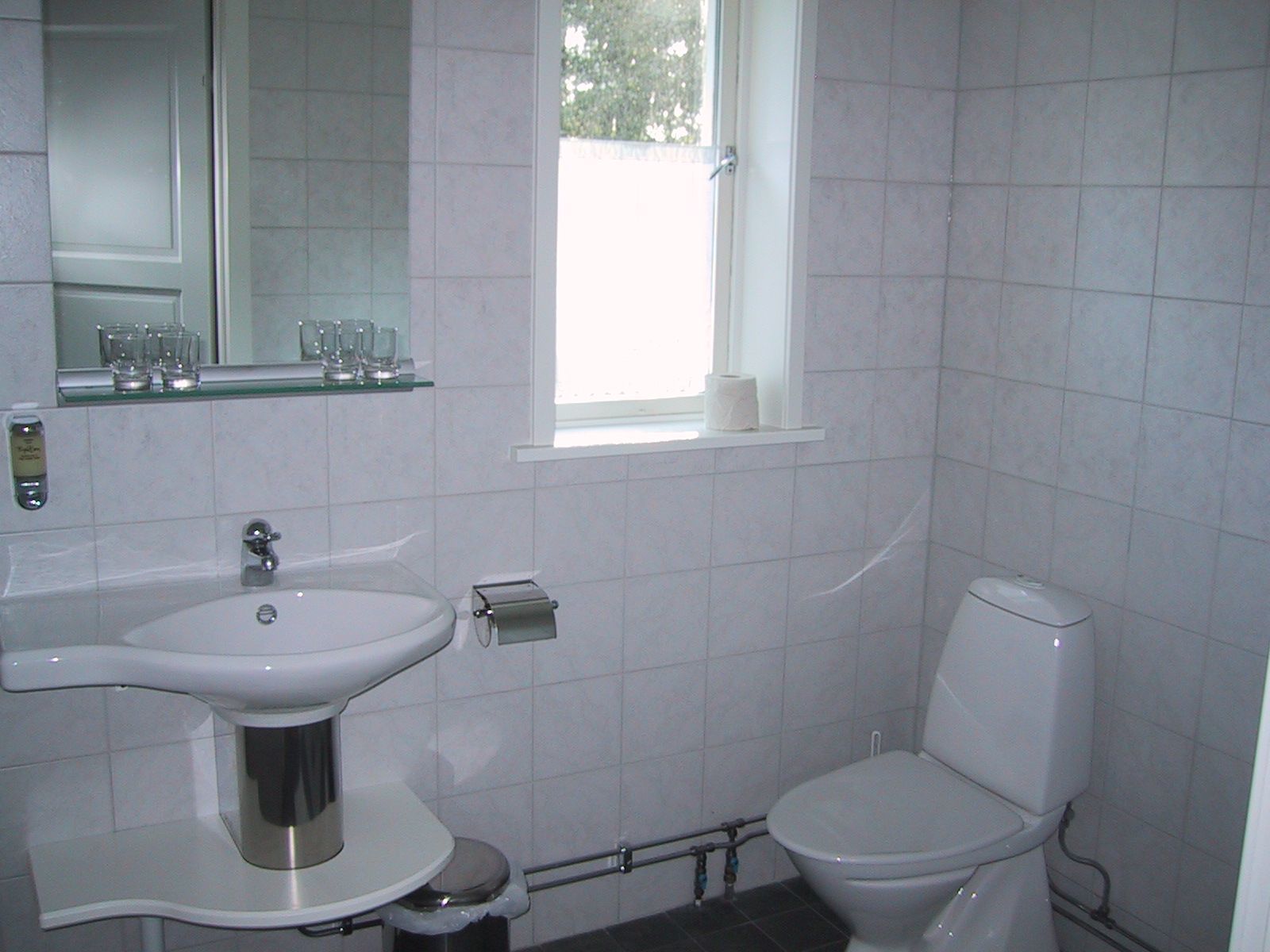 shower, rainfall showerhead, hair dryer, bathrobes