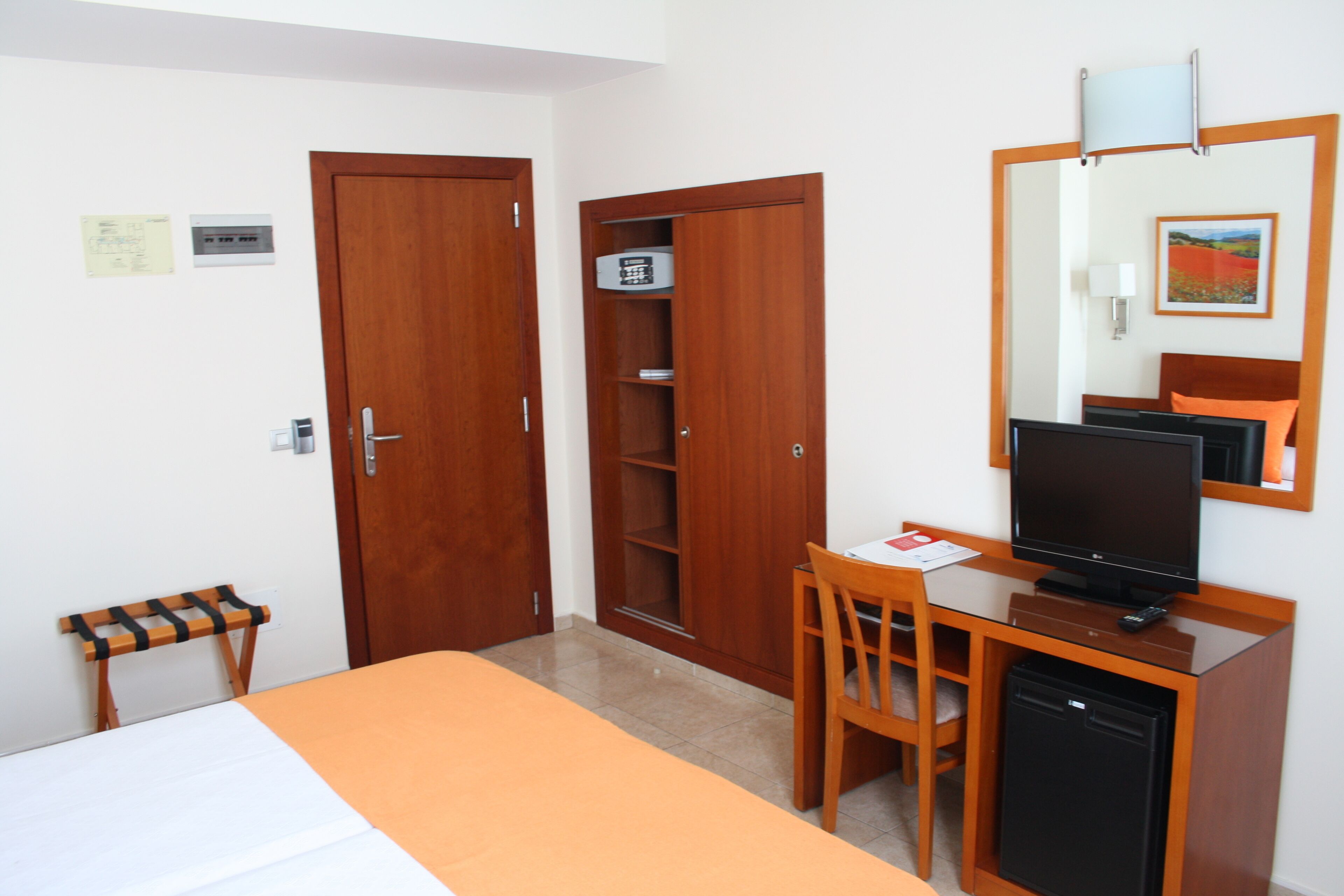 In-room safe, desk, blackout curtains, iron/ironing board (on request)