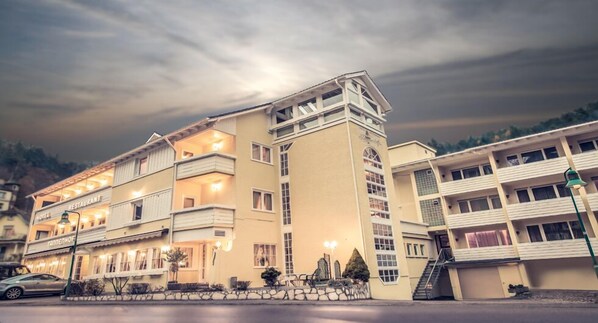 Front of property – evening/night