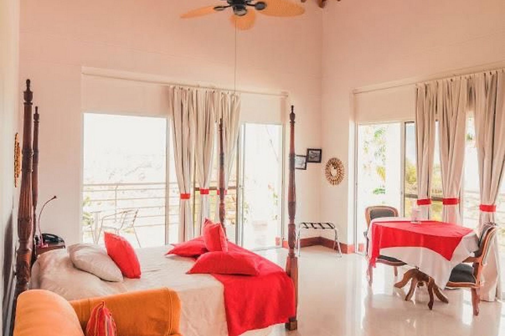 Premium bedding, soundproofing, free WiFi, bed sheets