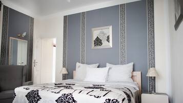 Comfort-Doppelzimmer zur Einzelnutzung, Gartenblick | Hochwertige Bettwaren, Select-Comfort-Betten, Zimmersafe