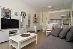 Comfort-Apartment | Wohnbereich | Plasmafernseher