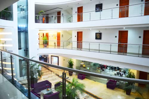 Interior entrance
