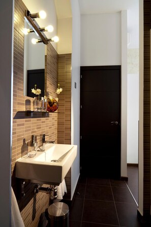 Regadera, amenidades de baño gratuitas, secadora de cabello, toallas 