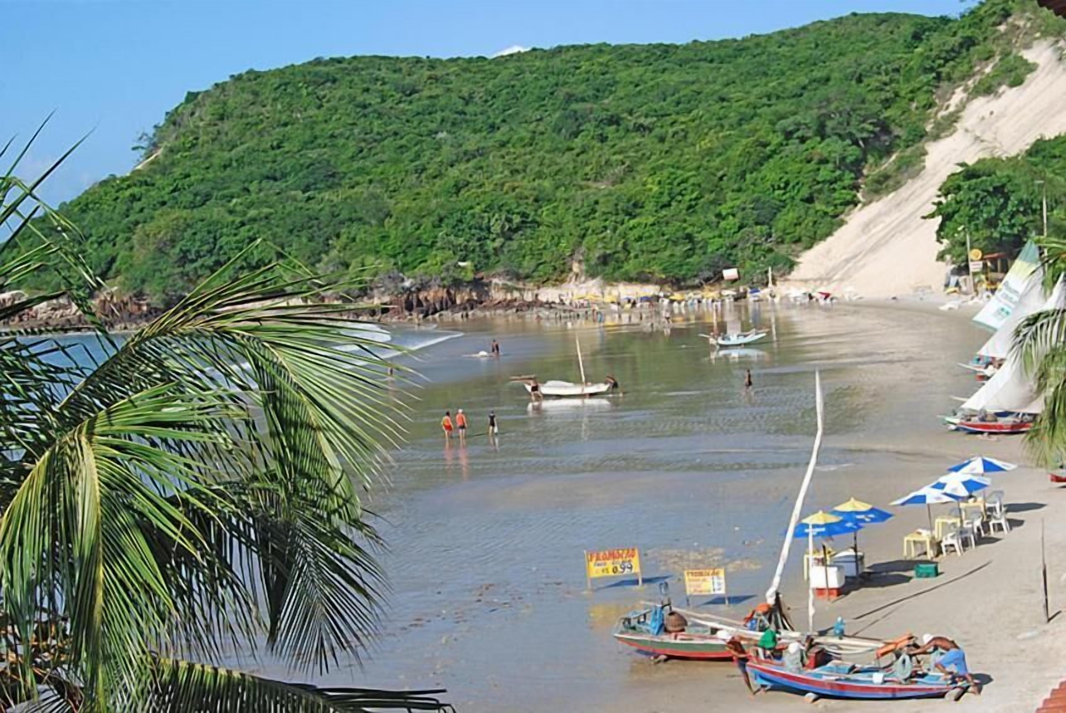 On the beach, beach umbrellas, beach towels