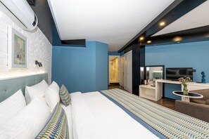 Eenvoudige kamer, 1 slaapkamer, en-suite badkamer | Lakens van Egyptisch katoen, luxe beddengoed, individueel gedecoreerd